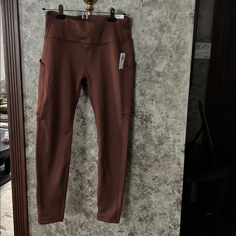 Women’s Old Navy High Rise UltraCoze Full Length Leggings SZ-S Petite- Bronze